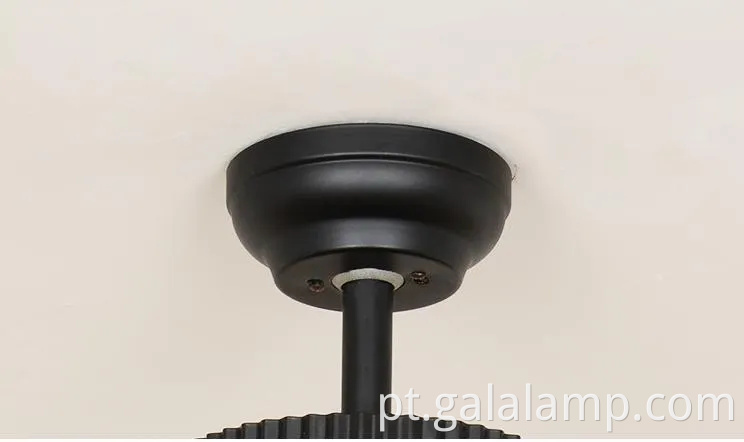 Lustre de fãs de inspiração de inspiração vintage para espaços chiques